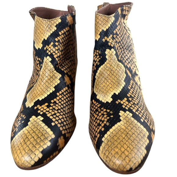 Homers Artisan Isabell Boot Snake Print Leather Size 38 - Picture 5 of 9